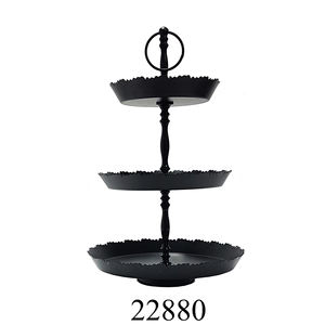 Support à gâteau rond décoratif à 3 niveaux en aluminium pour mariage avec support à gâteau poli le plus vendu à vendre - Product Image 4