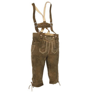 Genou bavarois surdimensionné léger pour hommes Lederhosen coupe ajustée taille moyenne anti-rides bouton braguette prix raisonnable services OEM - Product Image 1