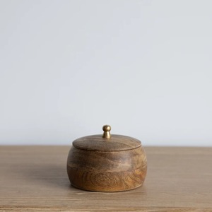 Handmade Eco-friendly Mango Wood Food <b>Storage</b> Jar with Customized Options and Carton Packaging - Product Image 4