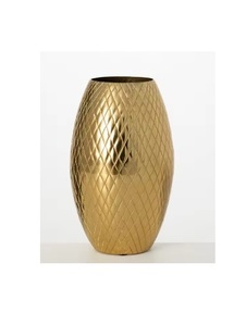 Jarrón de Flores de Latón Hecho a Mano Estilo Nórdico, Diseño Elegante, Estilo Costero, Ecológico, Decoración de Mesa para Bodas, Accesorios de Hogar de Lujo - Product Image 6