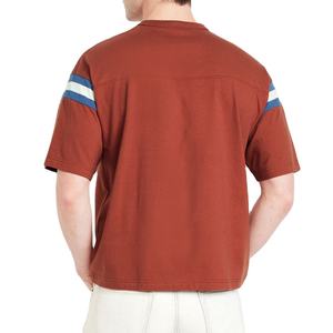 Camiseta de algodón 100% para hombre, Camiseta holgada estampada nueva personalizada para hombre, camiseta de gran tamaño con logotipo bordado, poliéster de talla grande - Product Image 5