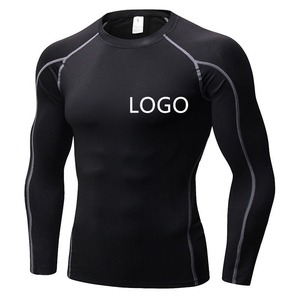 Men rash guard <b>long</b> <b>sleeve</b> quick dry <b>swim</b> shirt uv protection stretch fabric for surfing diving training beach sportswear - Product Image 1