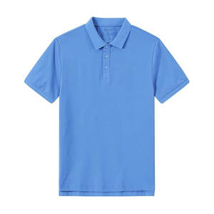 Chemise pour homme en tricot 100% coton anti-froissement à séchage rapide, imprimé décontracté, manches courtes, col classique, chemise de golf d'été - Product Image 6