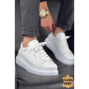 CH257 DBT Estrella Chaussures de marche en cuir blanc pour homme - Product Image 1