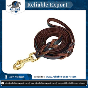 เชือกจูงสุนัขฝึกสัตว์เลี้ยงสุดหรูสายจูงหนังทำมือ - Product Image 6