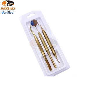 ชุดเครื่องมือทันตกรรมมืออาชีพ ประกอบด้วยกระจก ปากคีบ และอุปกรณ์ตรวจวินิจฉัย ทำจากสแตนเลส ใช้งานด้วยมือ ได้รับการรับรองมาตรฐาน CE สำหรับการผ่าตัดทั่วไป - Product Image 4