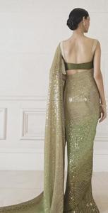 ชุดส่าหรีดีไซเนอร์แบบบอลลีวู้ดของอินเดียชุดปาร์ตี้แฟนซีสซีชุดปาร์ตี้เจ้าสาวดูสวยพิเศษ - Product Image 2