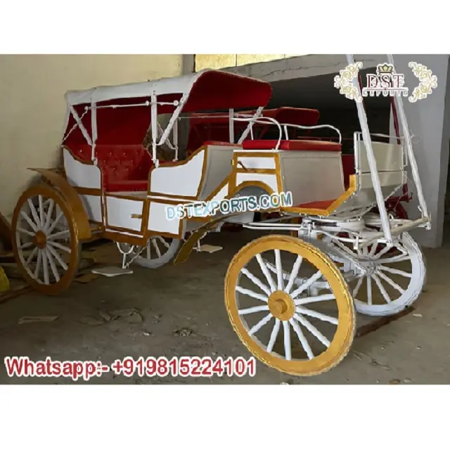 Exclusive Victoria Design Royal Carriage Sale Victorian Design Sightseeing White Chariot Royal Family Touring Horse Carriage