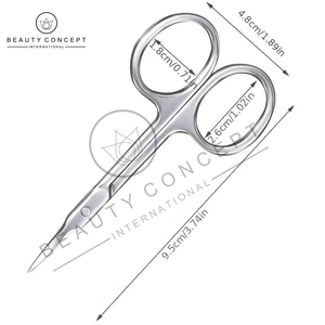 Tijeras de Belleza de Acero Inoxidable, Rectas, de Precisión, Multiusos, Herramienta para el Cuidado de Cutículas, para Mano Derecha, Fáciles de Usar - Product Image 6