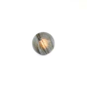 Pierre précieuse en labradorite, 3 carats, polie, facettée, ovale et taille marquise, taille personnalisable, gris et bleu, pierre minérale à dos plat - Product Image 1