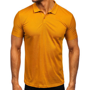 เสื้อเชิ้ตผู้ชายคุณภาพสูง ออกแบบเองได้ ทรงเข้ารูป ซิป ¼ ที่คอ แขนสั้น ผ้าฝ้าย 100% สำหรับกีฬากอล์ฟ สีพื้น - Product Image 6