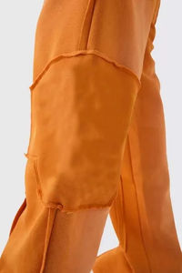 Vente en gros de ensembles de sweat-shirts et de pantalons en molleton surdimensionnés de 340 grammes, à épaules tombantes, lourds, personnalisés, sans cordon - Product Image 5