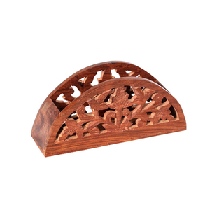 Élégant porte-serviettes en bois en forme de cœur fait à la main avec de la vaisselle durable tendance en bois pur au prix de grossiste - Product Image 6