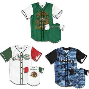 Chemises pour hommes OEM, impression personnalisée, uniforme de baseball pour jeunes, maillot de baseball, sublimation, broderie, maillot pour hommes - Product Image 3