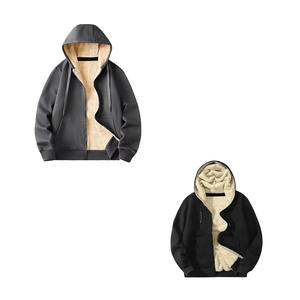 Sweat-shirts à capuche de haute qualité, logo personnalisable OEM, sweat-shirts à capuche très demandés, motif uni, deux tons, vêtements pour hommes - Product Image 6