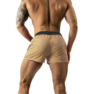 Nuevos pantalones cortos deportivos para hombre, cinturón elástico ligero personalizado, cintura media, Fitness, gimnasio, correr, pantalones cortos de playa para hombres - Product Image 6