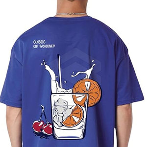 เสื้อยืดโอเวอร์ไซส์ ผ้าฝ้าย/ใยไผ่ สีและโลโก้สั่งทำได้ ระบายอากาศดี สัมผัสนุ่ม คุณภาพสูง ขายส่ง - Product Image 6