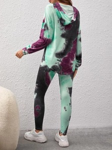 Tie Dye Sudadera con capucha de chándal para mujer en varios colores conjunto traje de jogging para mujer - Product Image 6
