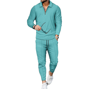 Survêtements d'hiver pour hommes légers à la mode survêtements à motif solide sweats à capuche et joggeurs vente en ligne vêtements de rue - Product Image 1