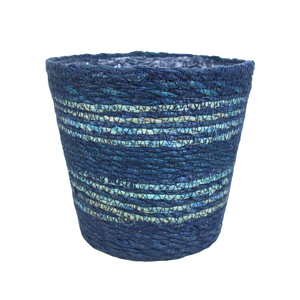 Cesta biodegradable de mimbre tejido de Jacinto de paja de arroz para plantas de interior hogar jardín flor organizada - Product Image 1