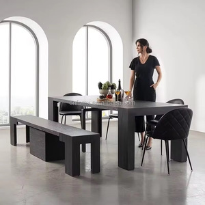 <span class=keywords><strong>Table</strong></span> de salle à manger compacte de 46 cm pour les repas quotidiens décontractés, extensible jusqu'à 300 cm pour une configuration de banquet de grande taille pouvant accueillir jusqu'à dix invités. - Product Image 4