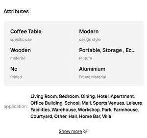 Handmade Modern Styled <b>Retro</b> Wooden End Table Carved Accent for Living Room Portable and Decorative Home <b>Furniture</b> - Product Image 2