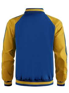 Chaqueta con letras de béisbol personalizada para adultos y jóvenes de la mejor calidad Material de lana de color personalizado con mangas de cuero chaqueta universitaria - Product Image 4