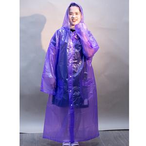 Low MOQ Orders <b>Hooded</b> <b>Raincoat</b> PE Customized Rainwear Style Waterproof Single Person Colorful Origin From Vietnam - Product Image 2