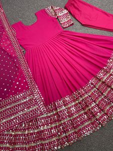 Traje de diseñador Anarkali, ropa de mujer, traje Salwar kameez, ropa de fiesta, boda india, precio al por mayor, tela de la mejor calidad - Product Image 4