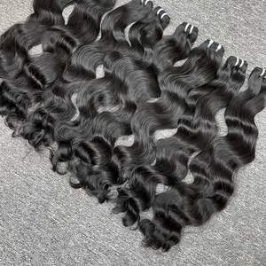 Top vente 2024 longue vierge droite pour dentelle perruque de cheveux humains vietnamiens non traités d'un seul donneur - Product Image 5