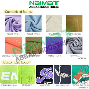 Vente en gros Logo personnalisé surdimensionné French Terry taille élastique Joggers tenue décontractée deux pièces hommes survêtement à capuche ensemble - Product Image 3