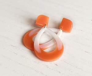 Pendientes de Resina Irregulares de Moda, Pendientes Colgantes Cuadrados de Acrílico Coloridos Personalizados, Artesanía de Resina para Mujer - Product Image 2