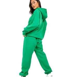 Survêtements d'hiver 100% coton pour femmes unisexe Fitness grande taille XL XXL Logo personnalisé imprimé respirant pantalons de survêtement à capuche solide - Product Image 3