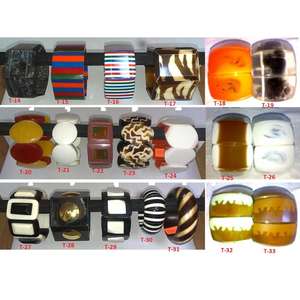 Bracelets culturels Rajasthani multicolores à la mode pour filles, design unique personnalisé, style bracelet en corne d'os, pour femmes uniquement - Product Image 5