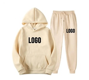 Survêtements en coton pour hommes, survêtements de jogging en molleton avec logo personnalisé et sweats à capuche, vêtements d'hiver - Product Image 2