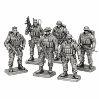 Figurines d'action de soldats miniatures en alliage de zinc 3D, fabrication sur mesure, en gros, style antique
