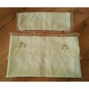 Ensemble de draps à volants en coton 100% style princesse, écologique, 4 pièces - Product Image 1