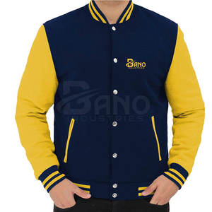 Chaqueta ligera con letras de invierno hecha a medida Tela de algodón/lana de alta calidad Transpirable Longitud regular Plain High Street - Product Image 1