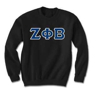 เสื้อสเวตเชิ้ตปักลาย Zeta Phi Beta สไตล์ลำลองสำหรับผู้หญิง ขายส่งยอดนิยม สวมใส่สบาย คอกลม พร้อมตัวอักษรปัก - Product Image 6