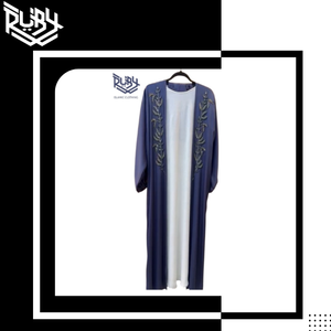 Comprar vestido Abaya de calidad superior con longitud completa tamaño personalizado disponible vestido Abaya de diseño impreso para la venta - Product Image 3