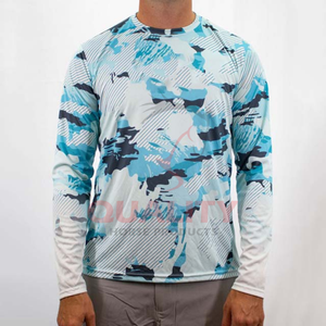 Precio de fábrica, alta calidad, impresión por sublimación personalizada, secado rápido, impermeable, tamaño adulto, camisa de pesca para hombres, servicio OEM para la venta - Product Image 6