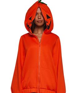 Top Trending Heavy GSM Pumpkin Oversized Zipper Hoodie Hombres Custom Wholesale Sublimación Impreso Poliéster/Algodón Bordado - Product Image 1