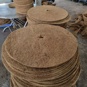 Disque de coco tapis de noix de coco durable Vietnam fait pour les jardiniers arbre entourant le contrôle des mauvaises herbes et l'utilisation décorative - Product Image 1