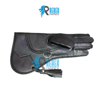 Gants de Falconerie en Cuir de Vachette de Qualité Supérieure, Légers, Robustes, Triple Couche, pour Manipulation des Oiseaux, Extérieur, Toutes Saisons