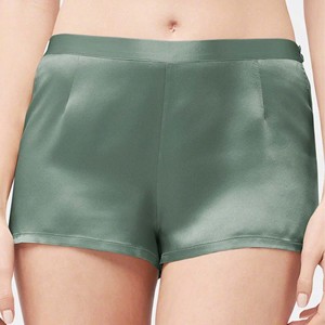 OEM pantalones cortos brillantes sedosos de moda para las mujeres Sexy corto de verano de seda delgada playa Casual algodón transpirable corto femenino para niñas - Product Image 5