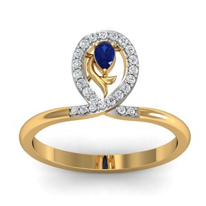 Anillo de latón con circonita azul, chapado en oro de 18k, diseño infinito, estilo bohemio, al por mayor, para mujer - Product Image 5
