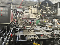 Automatische Hochgeschwindigkeits-Doppel linien PE-Kunststoff verpackungs post DHL TNT FedEx UPS Umschlag datei Kurier Express Bag Making Machine