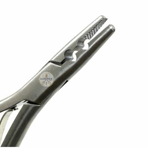 คีมต่อผม LUMINEX IMPEX แบบ 2 รู ด้ามสปริงคู่ ทรงลูกแพร์ ผลิตจากเหล็กกล้าไร้สนิมเยอรมันคุณภาพสูง น้ำหนักเบา เหมาะสำหรับงานเครื่องประดับ - Product Image 2