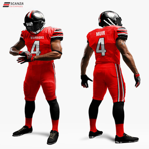 Unisex XXL Custom Heat-Transfer Printing American Football Jersey Tops OEM Print Short Sleeves Plus Size Adult Breathable Quick - Product Image 6