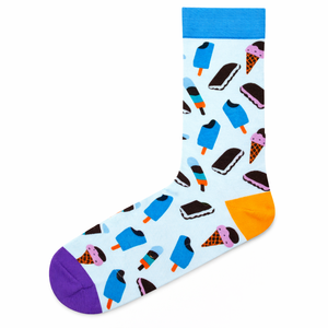 Calcetines de Algodón Ecológicos con Diseños Gráficos Coloridos, Calcetines de Trabajo con Estampados para Venta al por Mayor, Suministros para Boutiques de Ropa - Product Image 4